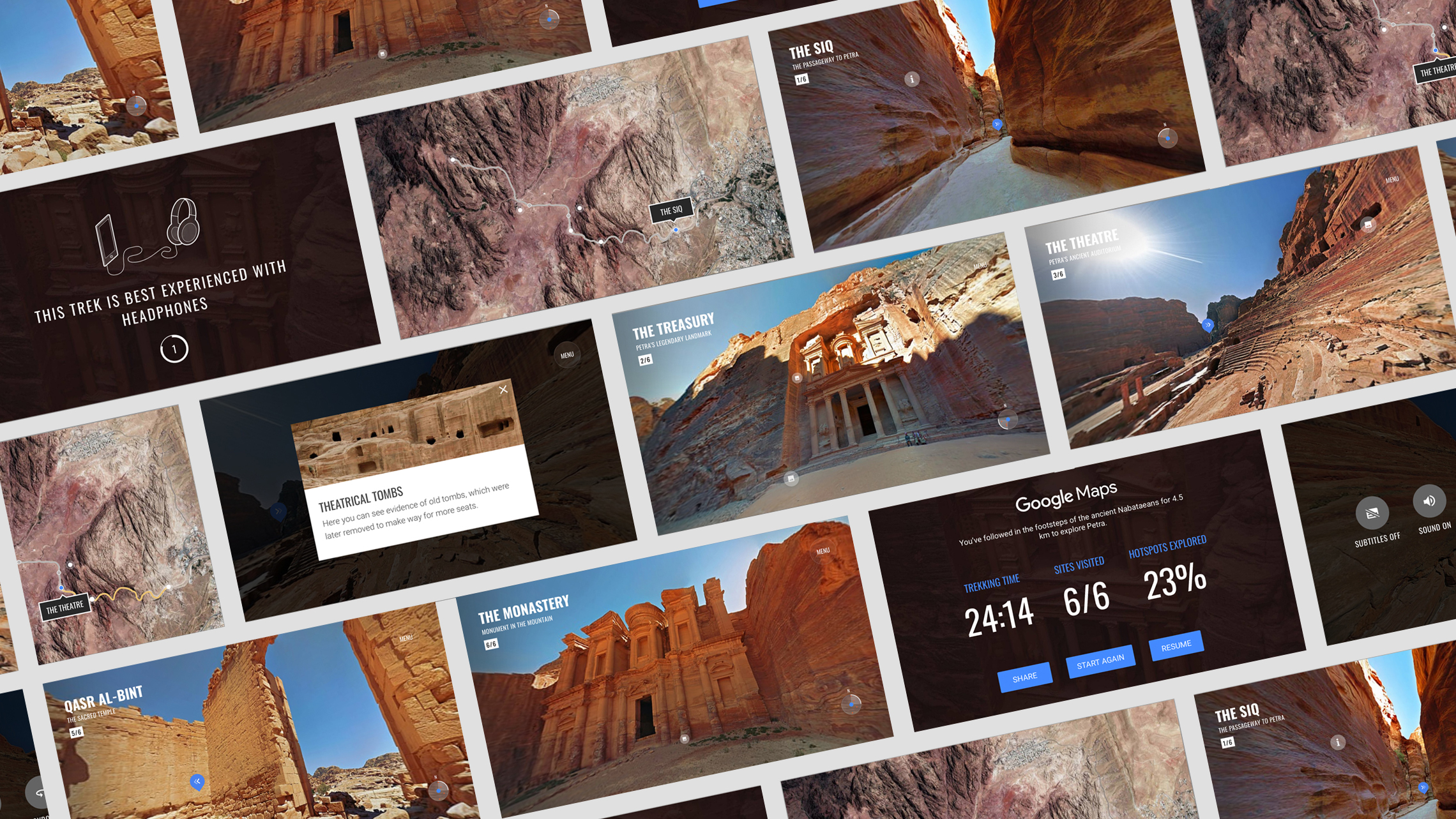 Petra VR — Screens
